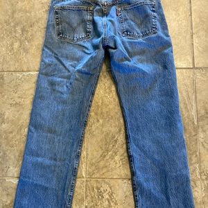 Mens Levi’s 501 blue jeans 36X32
